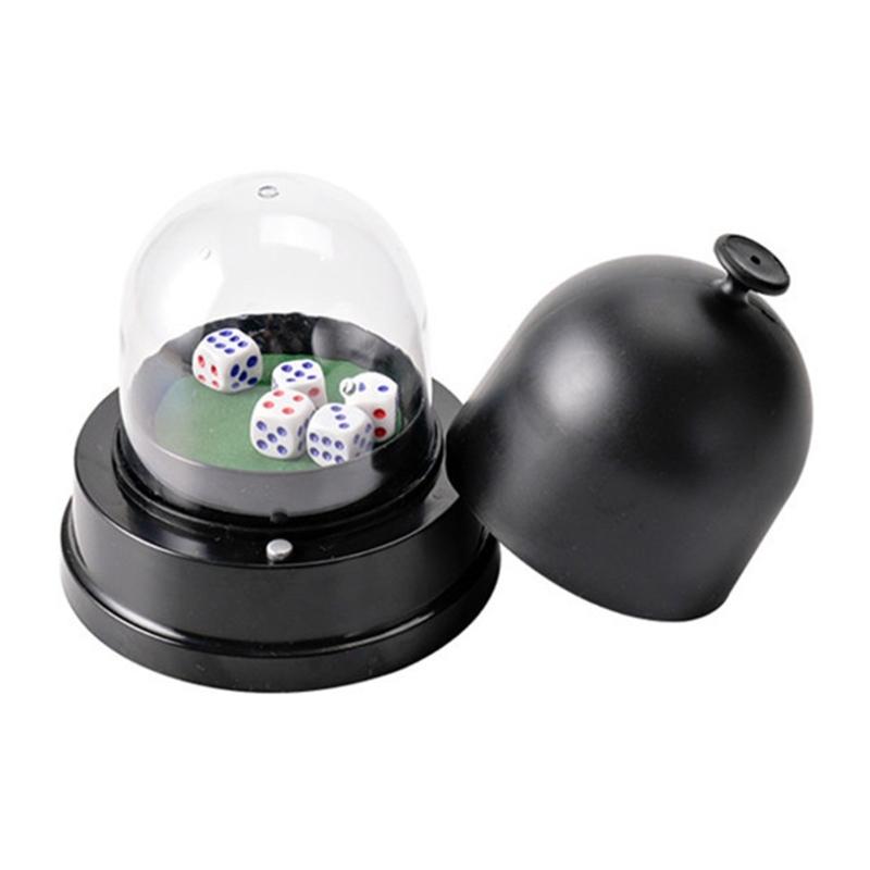Electric Dices Roller Dices Automatic Roller Cup for KTV Pub Bar Dices Box Dices Games Automatic Dices Cup with 5 Dices