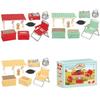 Simulation Model Miniature Camping Picnic Set Pretend Play Early Education Folding Chair Gas Stoves Model Role Play Kawaii