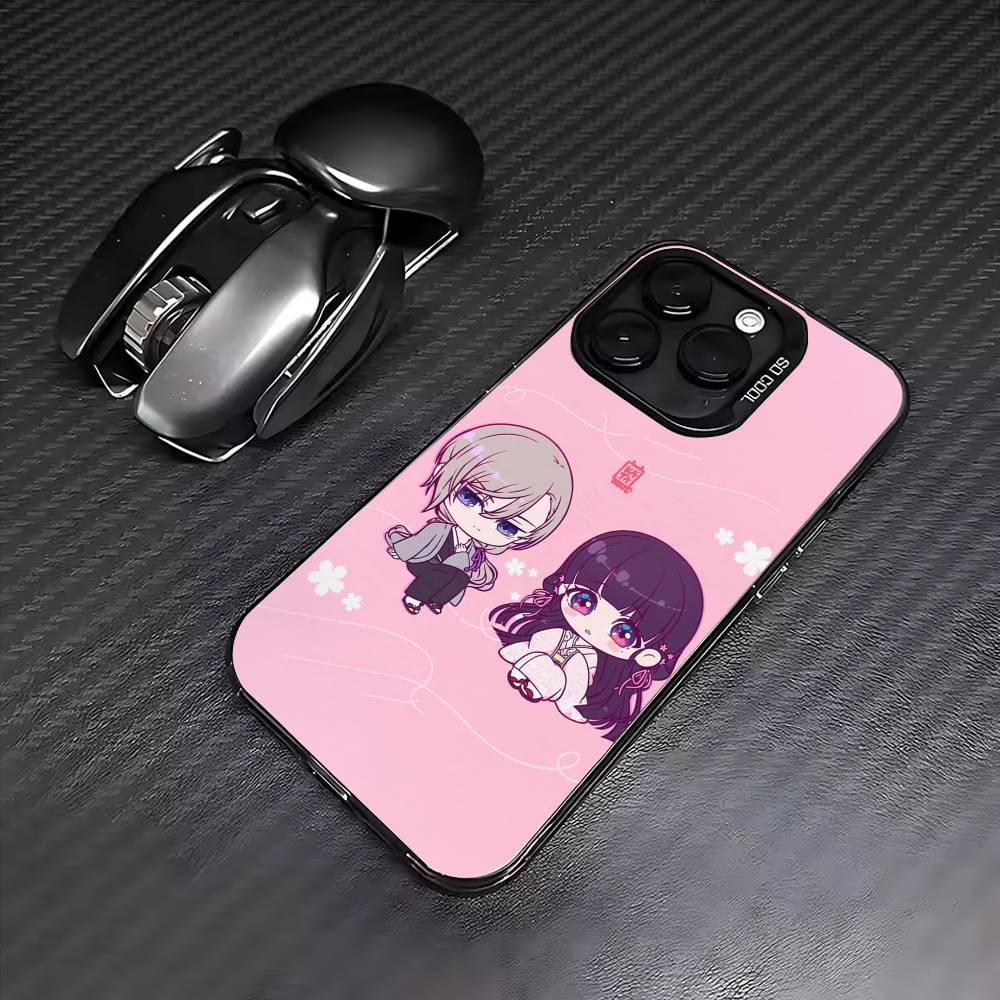 Anime M-My Happy M-Marriage  Phone Case For iPhone17,16,15,14,13,12,11 Plus,Pro Max Colored Silver Plated Inside Cover