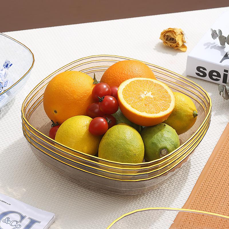 Fruit Plate Household Living Room Coffee Table Light Luxury High-End Fruit Basket Candy Snack Plate Large Plate