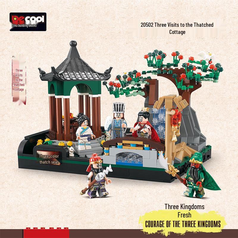 Diku 20506 Three Kingdoms Hero Building Blocks Set: Boys' Assembly Toy & Storybook - Perfect Children's Day Gift