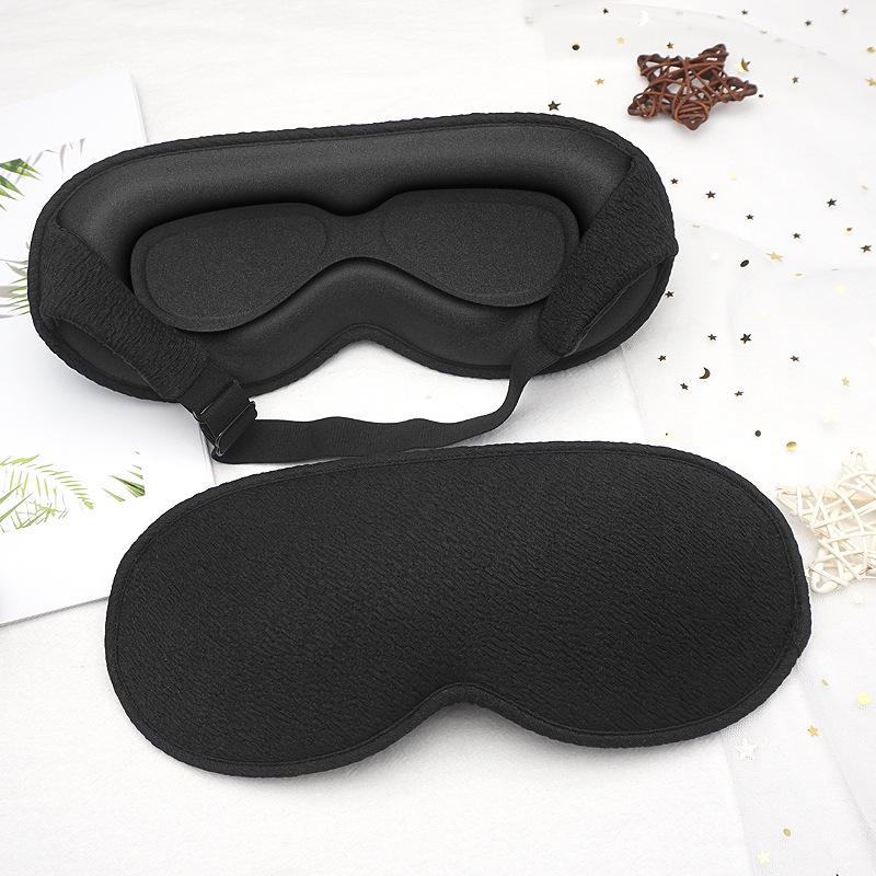 3D Blackout Sleep Mask with Hollowed Nasal Wing & Pressure-Free Design for Deep Rest