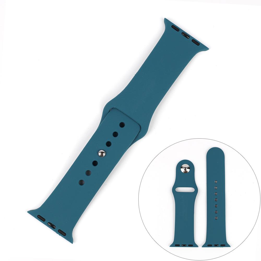 Silicone Watch Band 44mm 40mm 38mm 42mm Sport Loop Bracelet Waterproof Watchband iWatch Series 6 SE 5 4 3