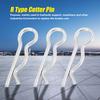 1.2*20mm R Type Cotter Pin Clips Zinc Plated Retaining Pins Spring Clips Hair Pin