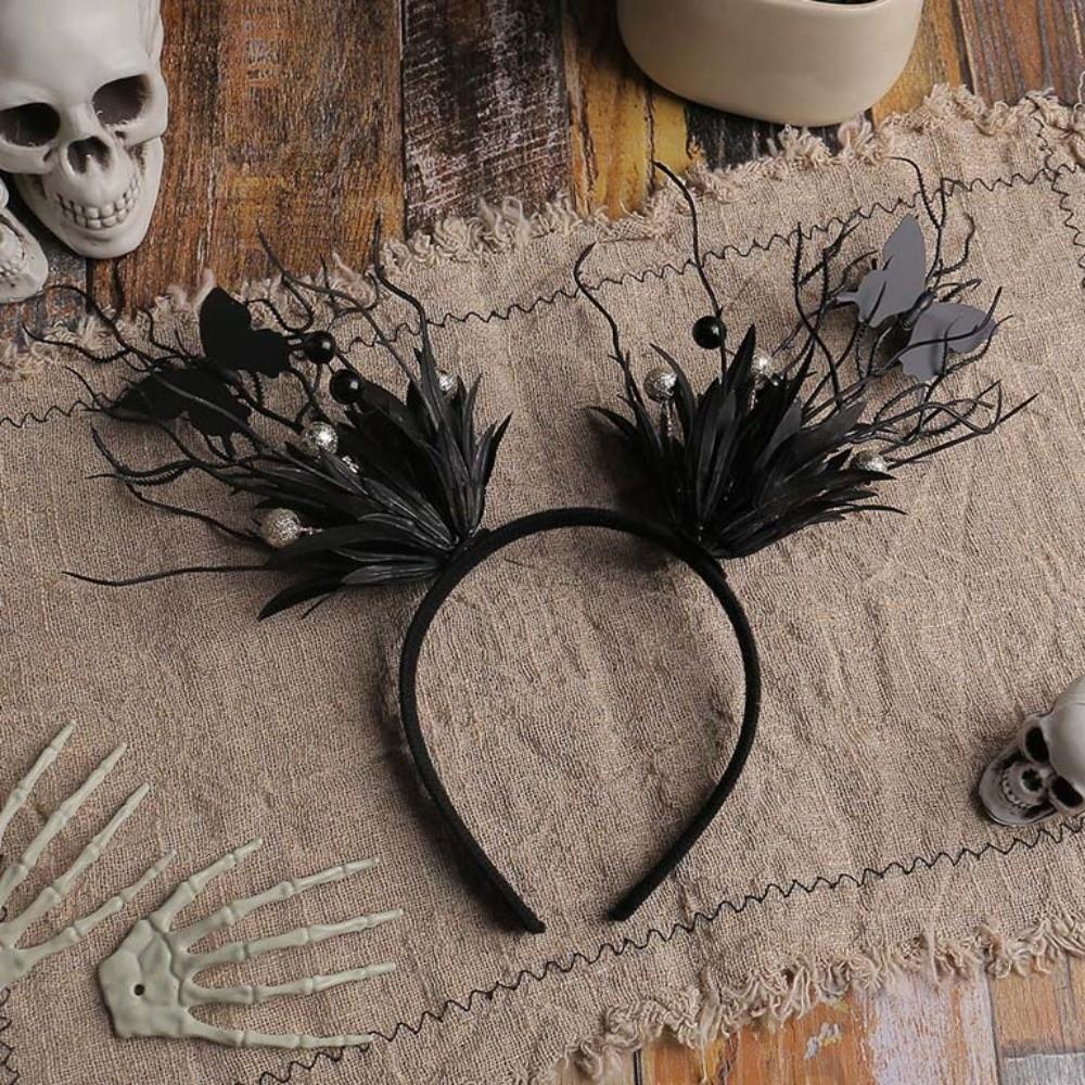 Funny Halloween Hair Hoop Dark Butterfly Festival Hair Accessories Party