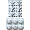 2 Stück Halloween-Thema Silikonformen für Schokolade, Süßigkeiten, Gummibärchen, Seife, Kerzen