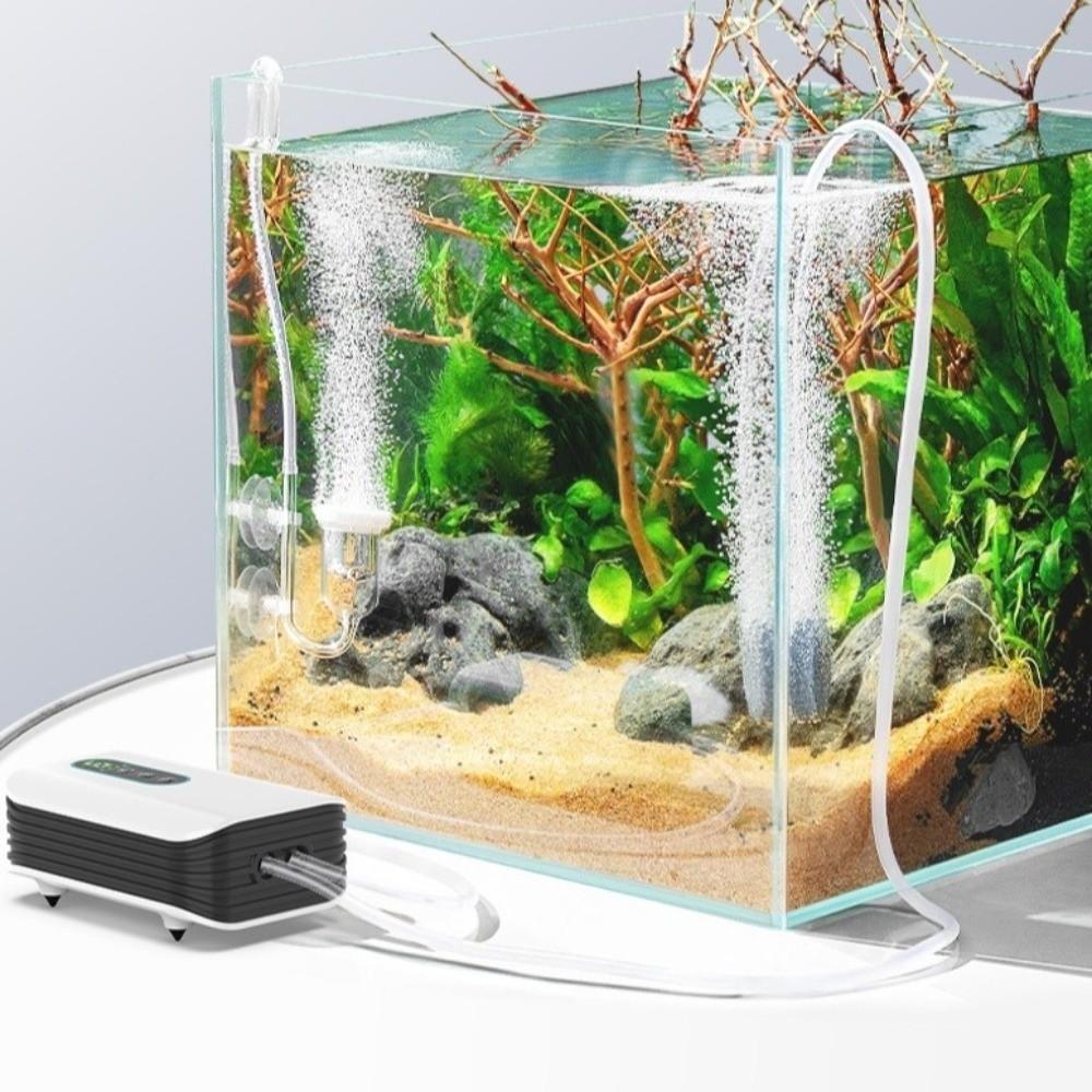 Single/Double Hole Fish Tank Air Pump Dual-Purpose Portable Air Pump  Household Use