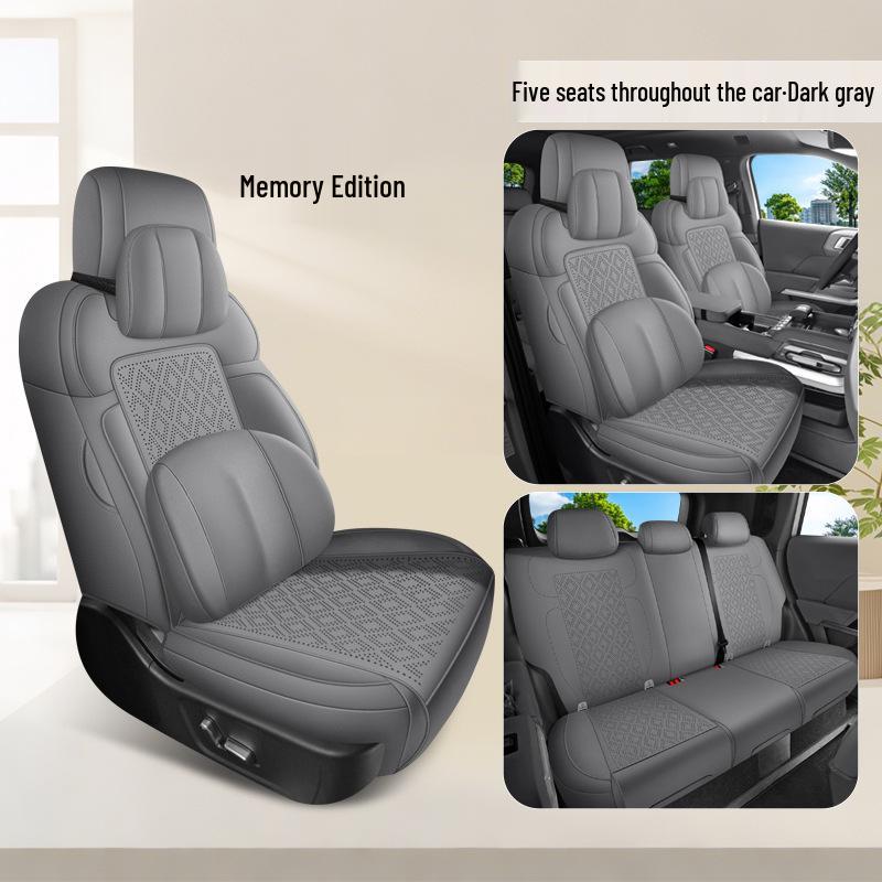 Universal Formula Leopard Titanium 7 Seat Cushion, All-Season Full-Coverage Suede Cover