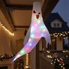 Festival Party Supplies 47 Inch Halloween Hanging Ghost Windsock with LED Lights, Luminous Flying Ghosts Knitted Fabric Flag Wind Socks for