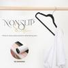 Black Flocked Non-Slip Multi-Functional Anti-Wrinkle Adult Clothes Hanger
