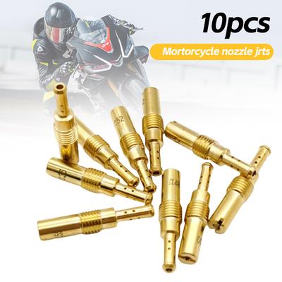 10Pcs Motorcycle Carburetor Main Jets Slow Pilot Jets M5 6mm Thread for PWK Keihin OKO CVK Carb Set Injector Nozzle