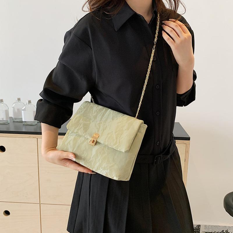 Fashion Soft PU Chain Shoulder Bags New Trend Women Crossbody Bag Versatile Commuting Casual Square Classic Ladies Handbags MIT