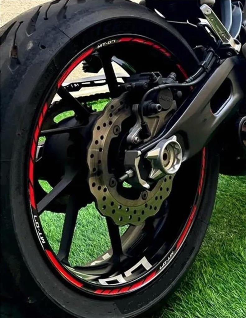 Yamaha MT-07 MT07 MT 07 Stripe Sticker Decal Rim Stripe Tape 2022 (Color 26) Fits SNWDBHD(Store)