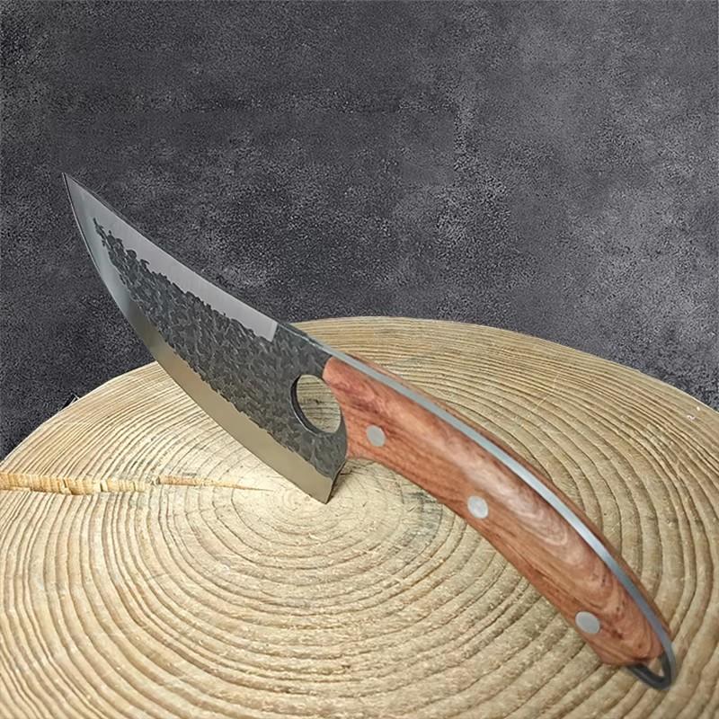 Stainless Steel Kitchen Chef Knife Handmade Meat Cleaver Knife Fruit Vegetable Slicing Cutter