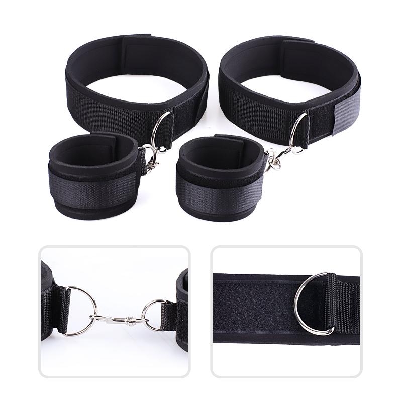 Thigh Wrist Cuffs Bondage Set Sex Handcuffs Restraint BDSM Erotic Adult Game Sex Toy Kits Couples Flirting SM