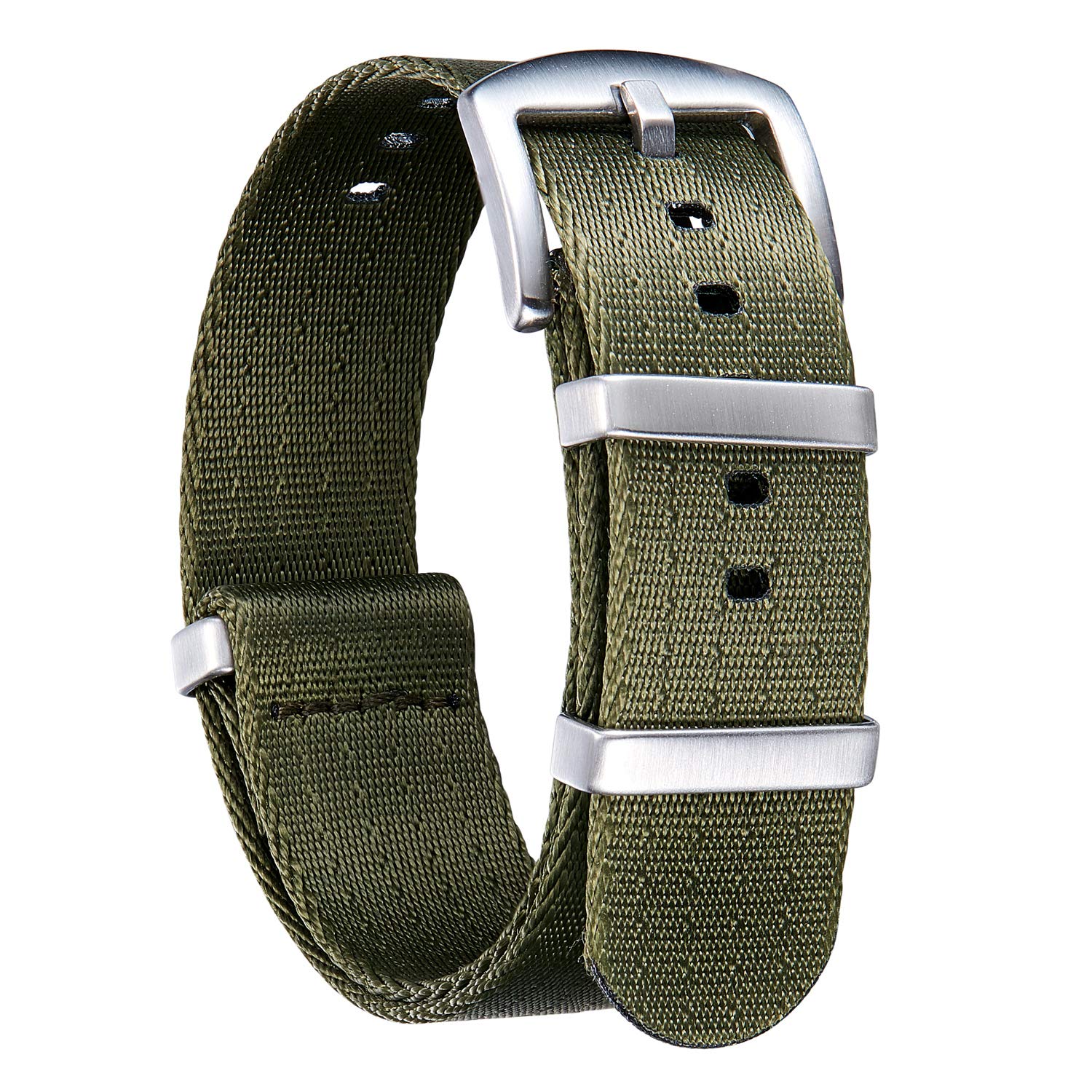 

BINLUN Watch Strap, Thick, G10, Premium, Ballistic Nylon, Multi Color, Replacement Watch Band, Stainless