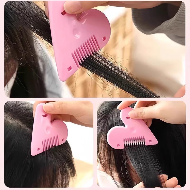Love Hair Cutting and Trimming Comb Home Hair Thinning Tool Children's Bangs Self-cutting Tool Knife