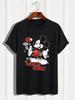Disney Printed Women's Men's T-shirts A Regular Pure Cotton T-Shirt In A Summer Casual Style Tee Unisex Men Clothing Y2k Clothes