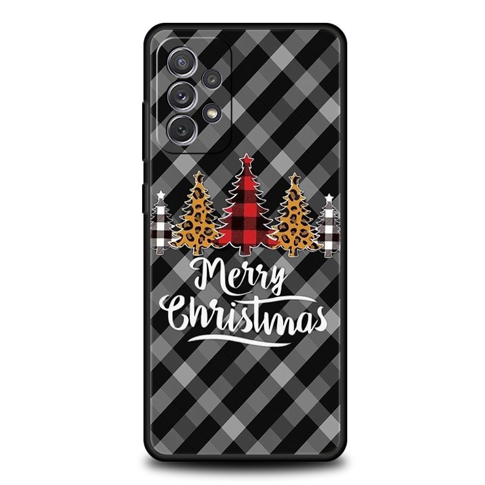Frohe Weihnachten Handyhülle für Samsung Galaxy A55 A35 A15 A14 A13 A25 A54 A51 A71 A72 A73 A32 A52 A41 5G Weiche TPU-Schale Fundas