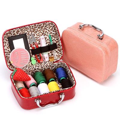 Kit de Costura Portátil de Alta Qualidade: Caixa de Armazenamento Compacta com Ferramentas de Costura para Costura à Mão de Roupas