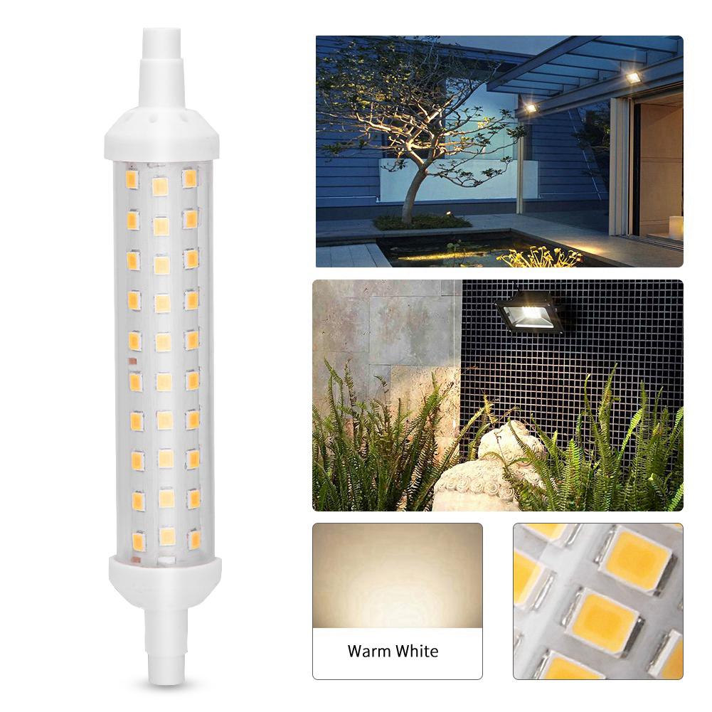 AC220V 9W R7S 360 Degrees  Beam Angle LED Light Bulbs Corn Lamp for Home Hotel Office Shop Warm