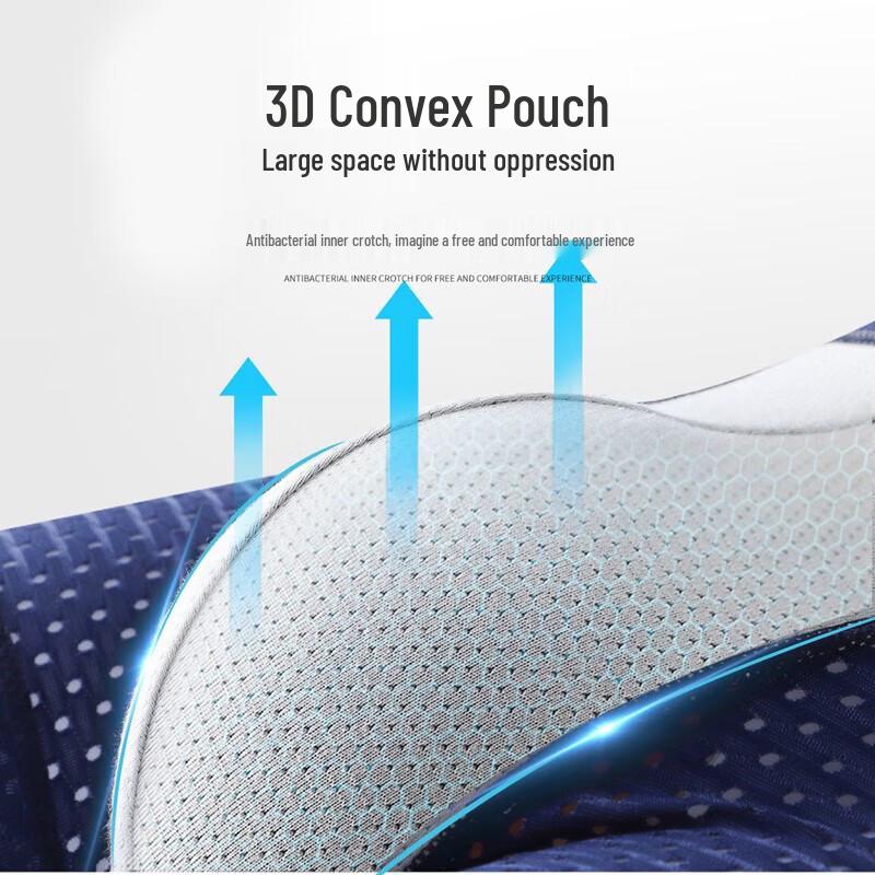 Nanjiren Men's Ice Silk Breathable Boxer Briefs