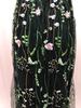 Sexy Deep V Sleeveless Embroidered Ball Gown with Slim Backless Design