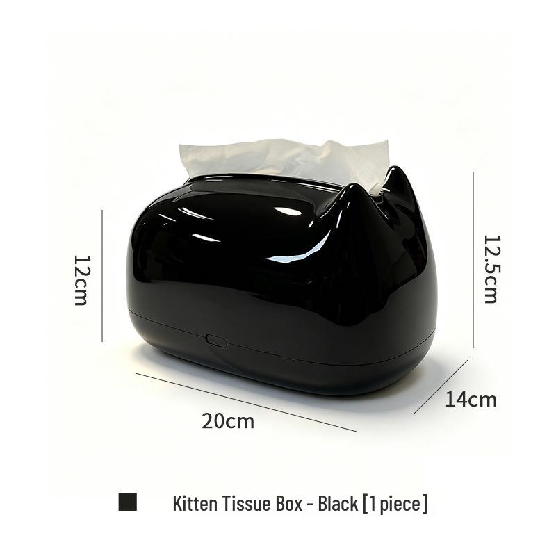High-End Creative Kitten Tissue Box: Luxury Cute Decor for Living Room & Coffee Table
