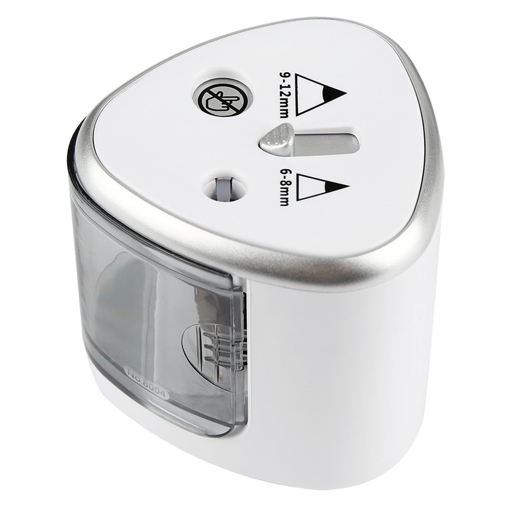 Tenwin Gray Double Holes Electric Pencil Sharpener School  Office Stationery