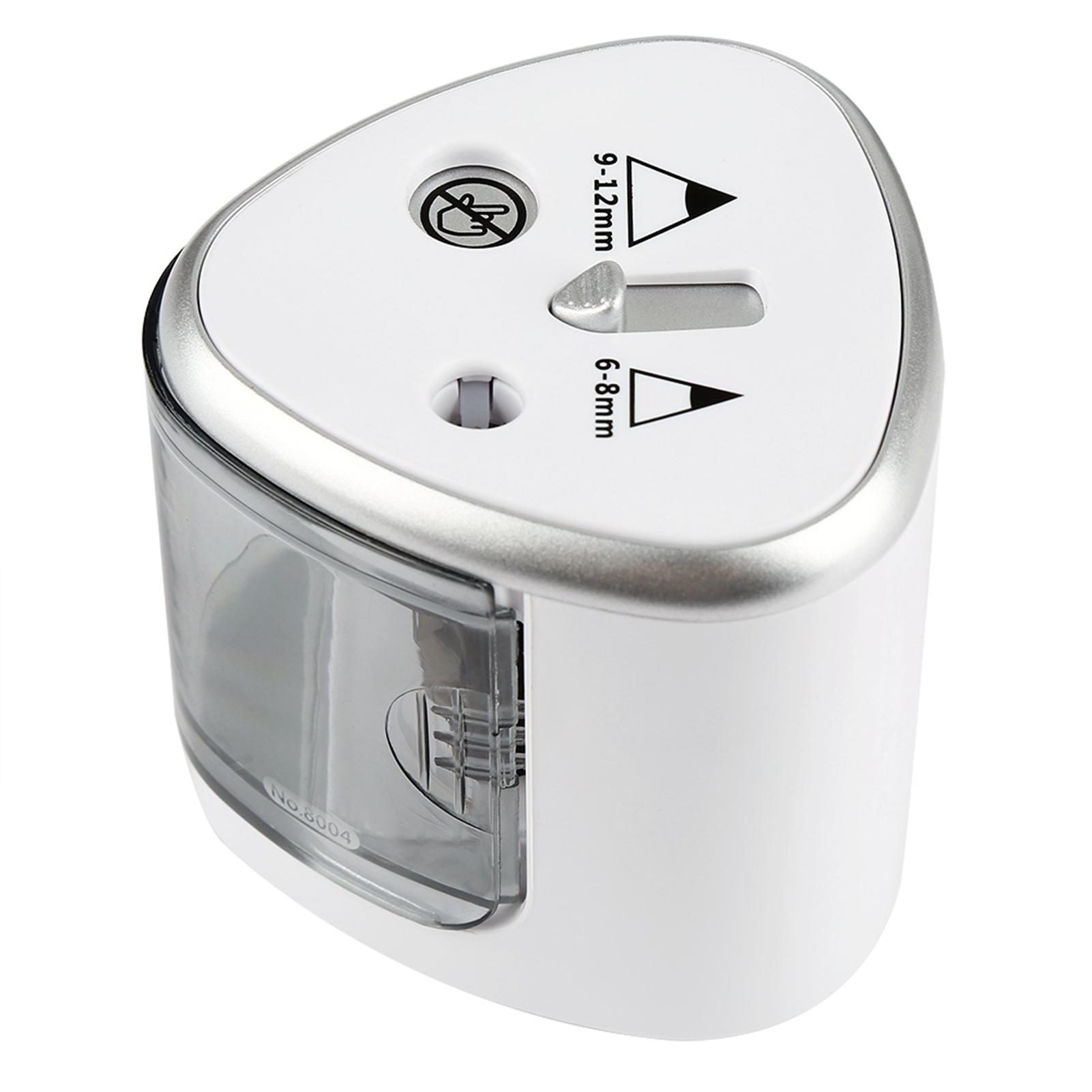 

Tenwin Gray Double Holes Electric Pencil Sharpener School Office Stationery белый