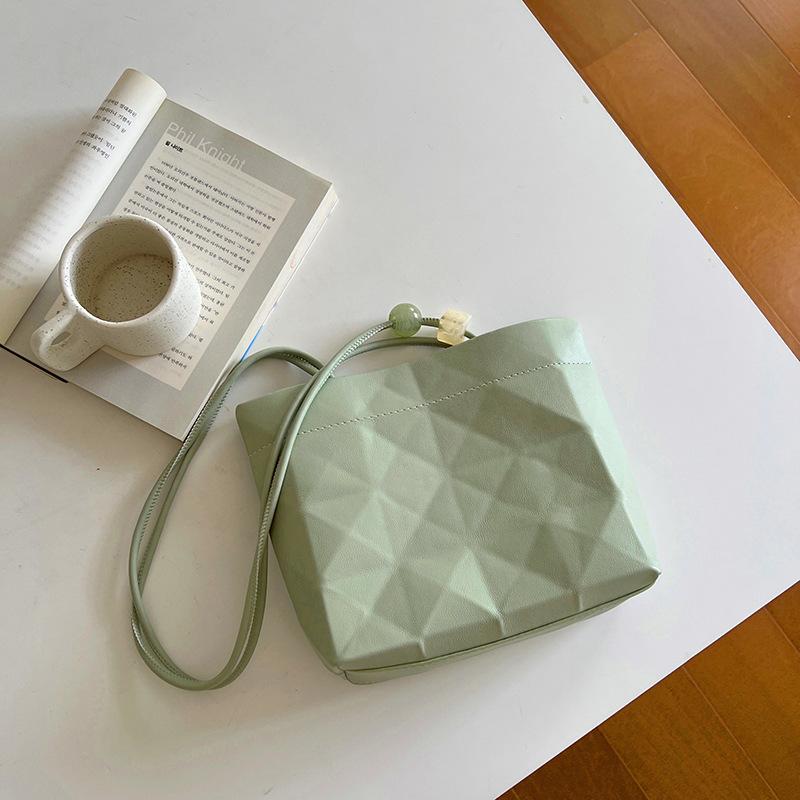 

Простая женская сумка New Texture Ins Niche Bucket Bag Tote Bag Casual One Shoulder Crossbody Bag