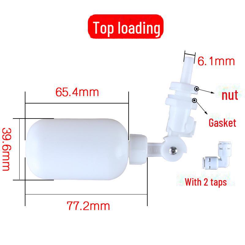 

Регулятор уровня воды с механическим поплавковым клапаном для очистки питьевой воды в баках и ведрах. 2-point float top loading, 350 pieces per box