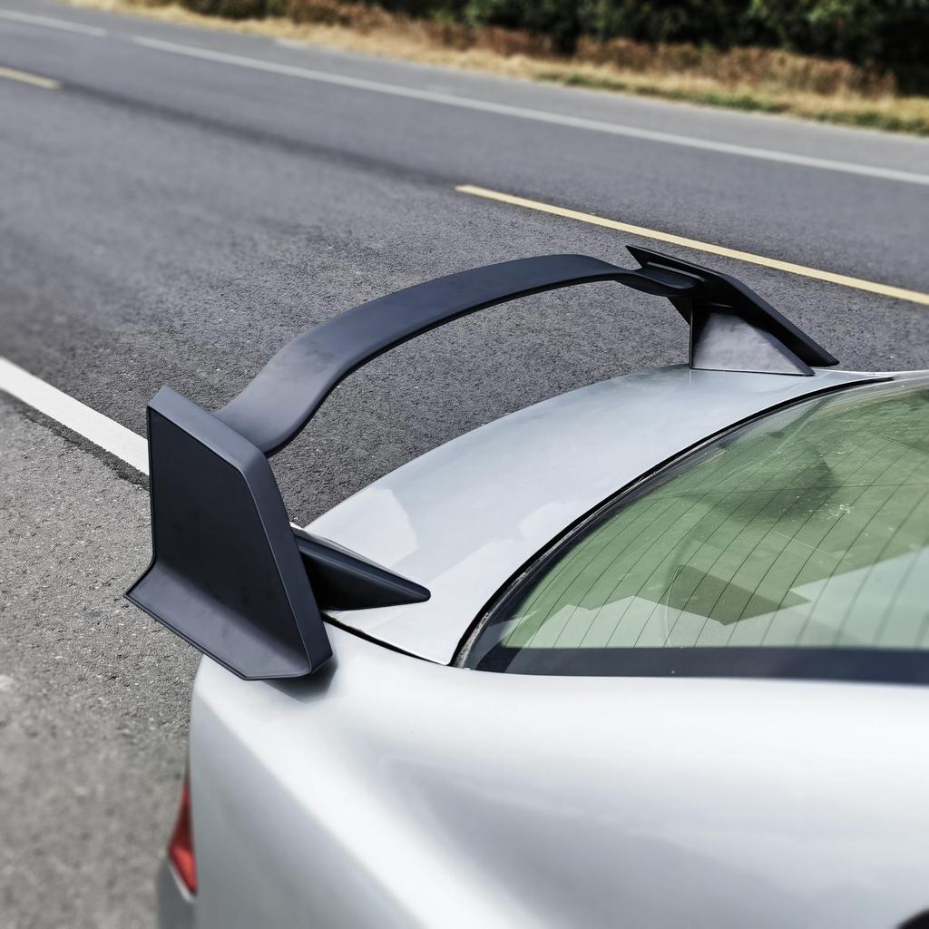 TR Style Rear Wing Spoiler Kit: Fits 2006-2009 Honda Civic, Non-Destructive Install