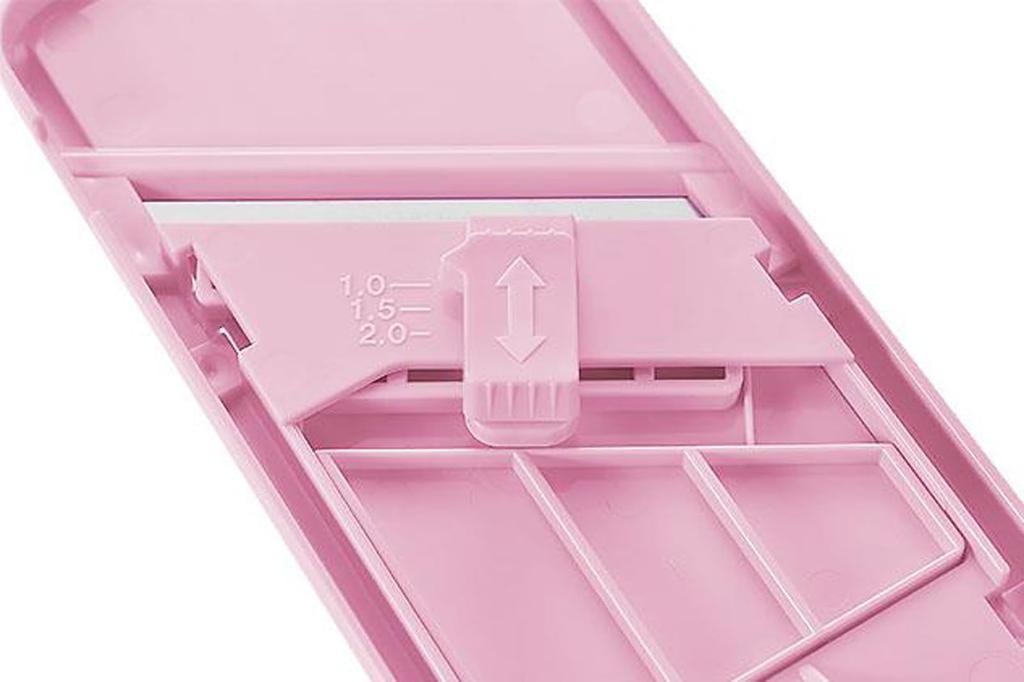 Shimomura Kogyo Full Veggie Made in with 3 Thickness Settings Holder Made in Niigata Slicer, Japan, (1mm / 1.5mm / 2mm), Included, FV-621,