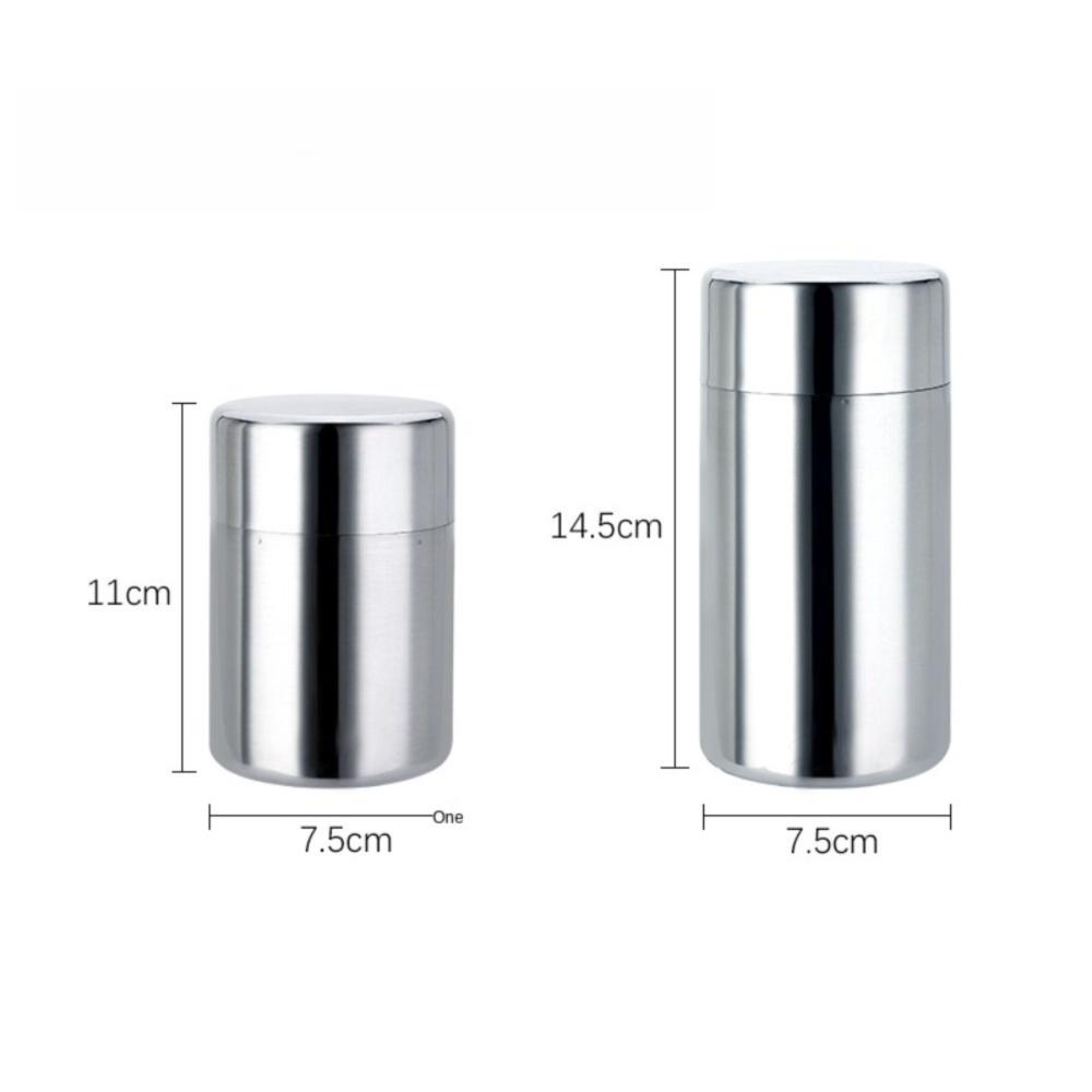 Large Capacity Tea Jar Stainless Steel Storage Box Portable Tea Tin for Home&Travel