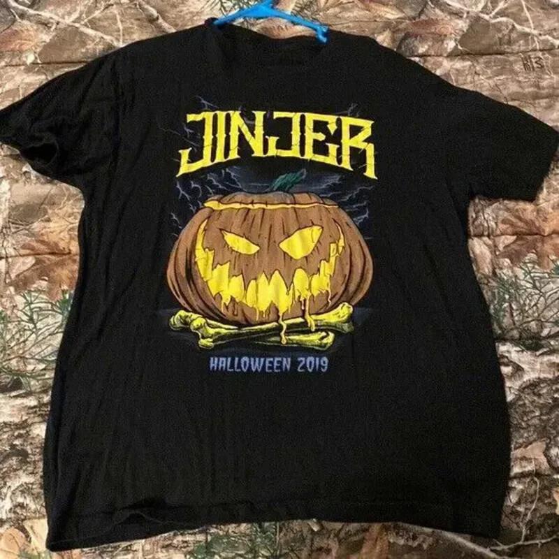 Halloween Shirt Jinjer band shirt Gift Fans Black Full S