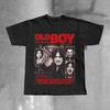 Front Print Retro Korean Revenge Movie Central Hammer Unisex Multi Character Frame Collage Red Bold Text Loose Street Tops