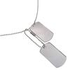 Dog Tag Necklace Ball Chain Silver925 53.5g Unisex Used