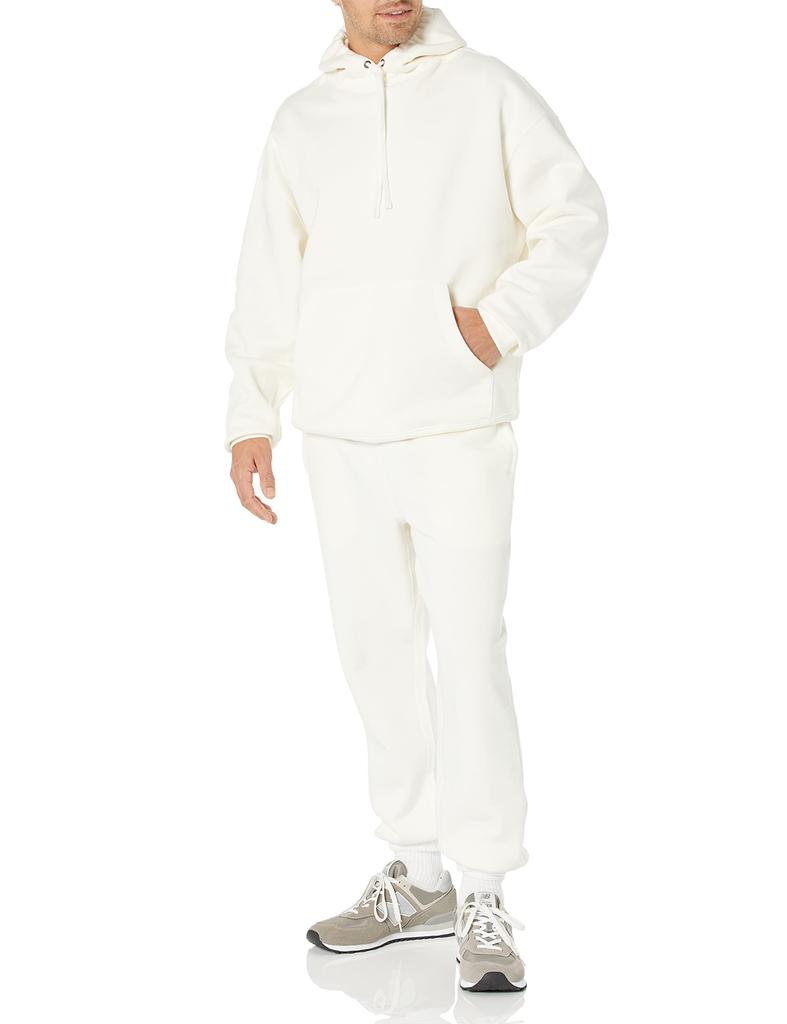 Amazon Essentials Men's Oversized Hoodie, Eggshell White, Size XL