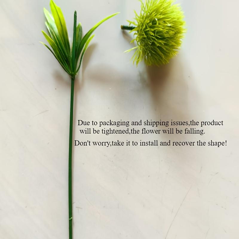 Artificial Dandelion Flower, European-Style Small Onion Ball, Home Plant Decoration, Floral Arrangement, Gardening Accessory.