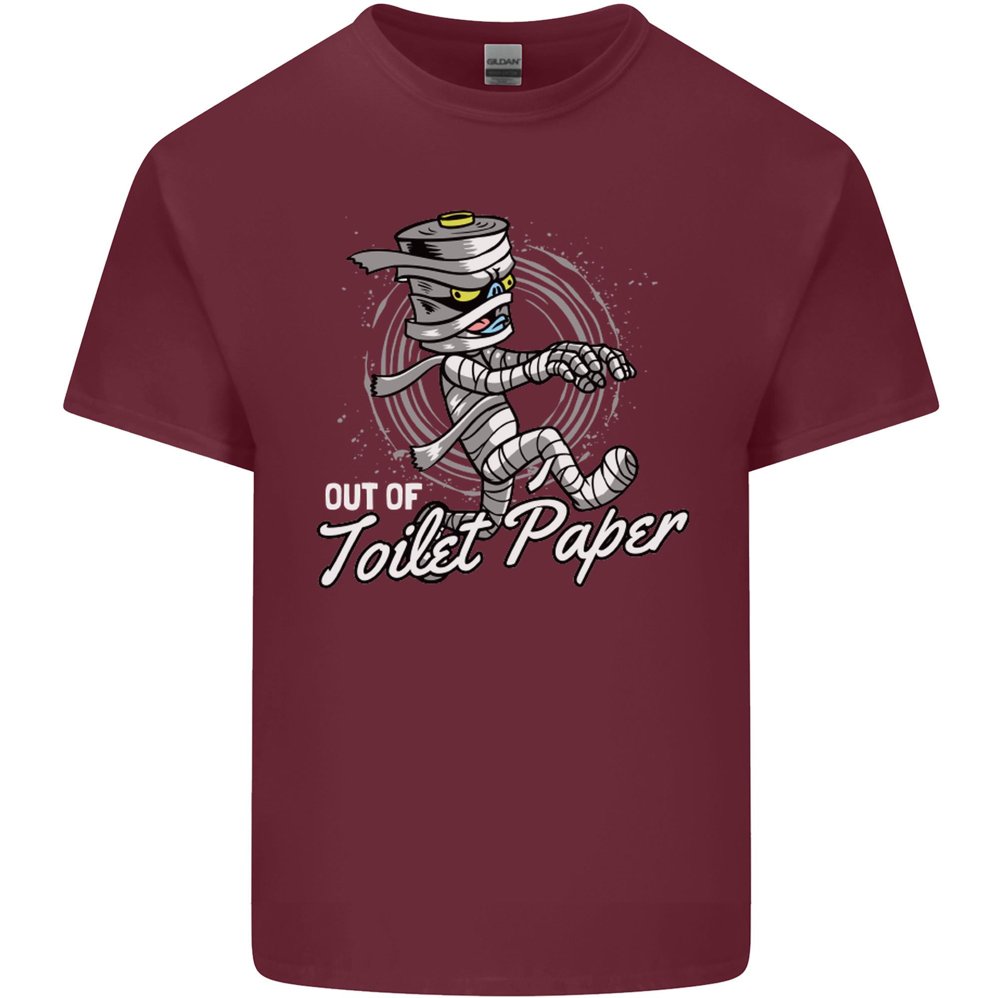 Out of Toilet Paper Funny Halloween Mummy Unisexs Light Cotton TShirt S