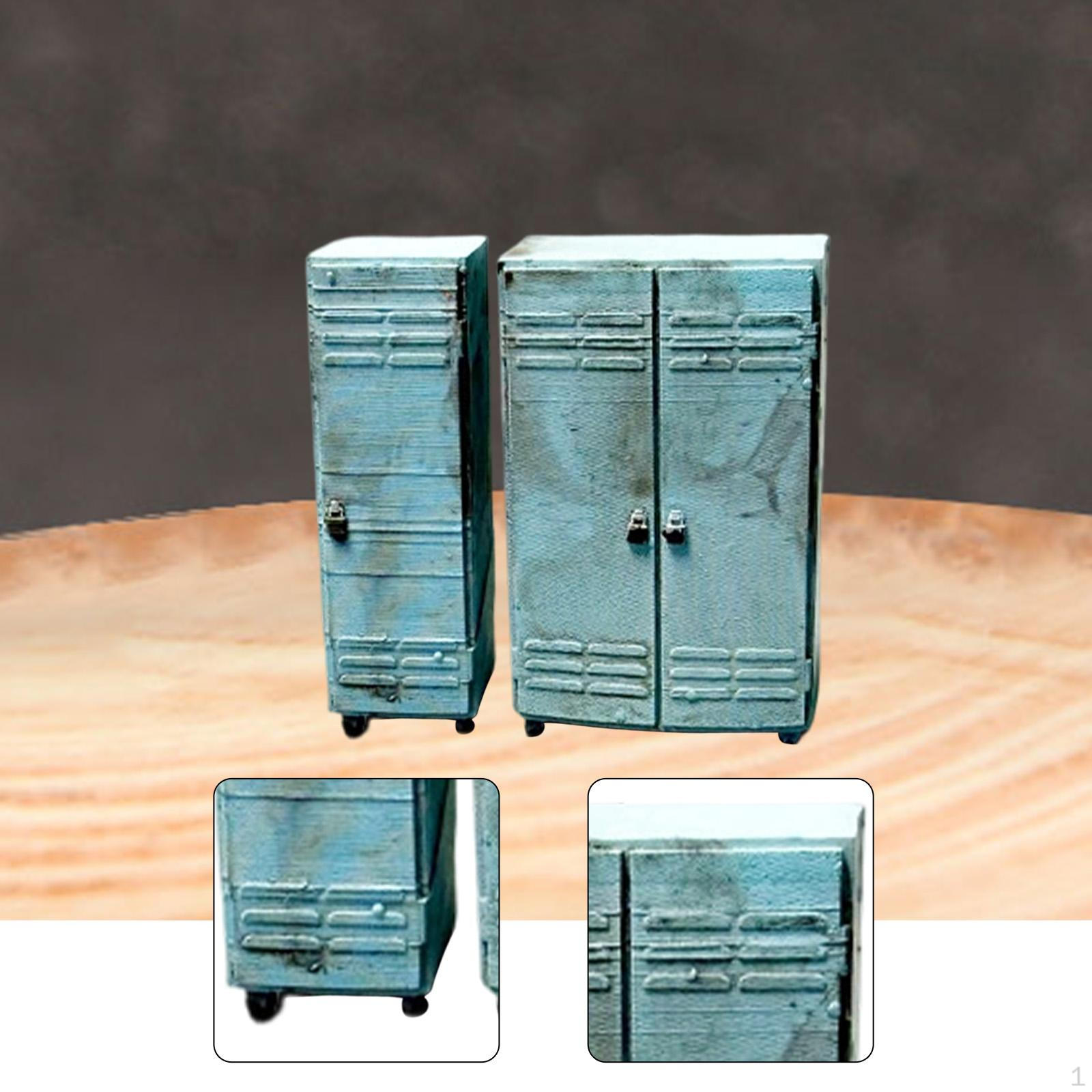 

1/64 Car Repair Locker Scene Model Mini Wardrobe Decorative Ornament Auto Shop Furniture Storage