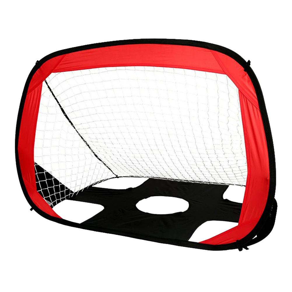 2 In 1 Foldable Football Goals Portable Soccer Target Net Small Practice Soccer Net Lightweight for Indoor Outdoor