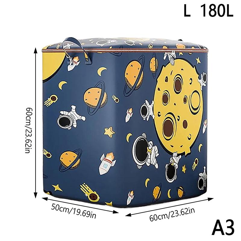 

Складная сумка для хранения на молнии большой вместимости, влагозащитный органайзер для одеял, постельных принадлежностей, одежды L