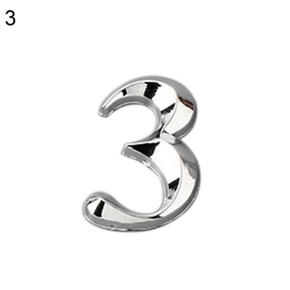 Błyszcząca tabliczka z numerem domu