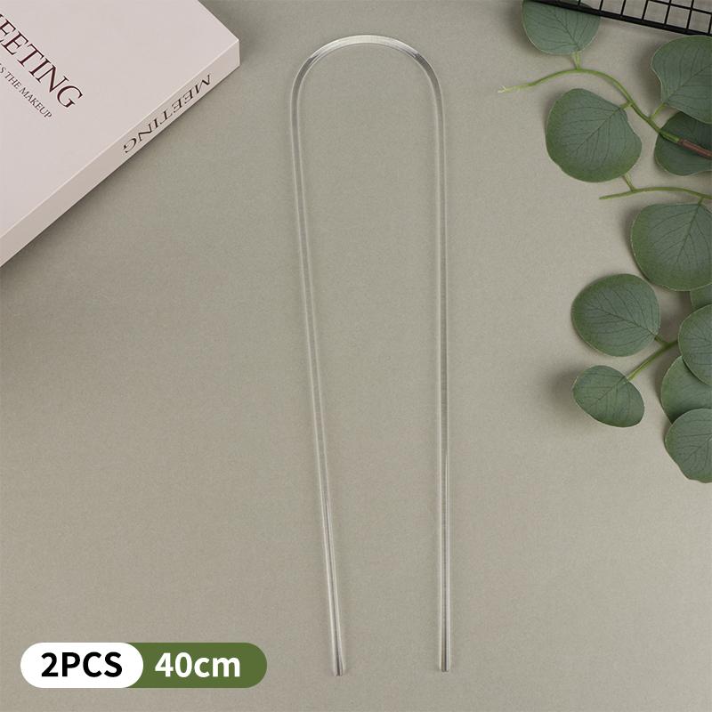 1/2Pcs Transparent U-Shaped Acrylic Vertical Garden Plant Stake Climbing Frame Durable For Indoor Vine And Flower Pot Support