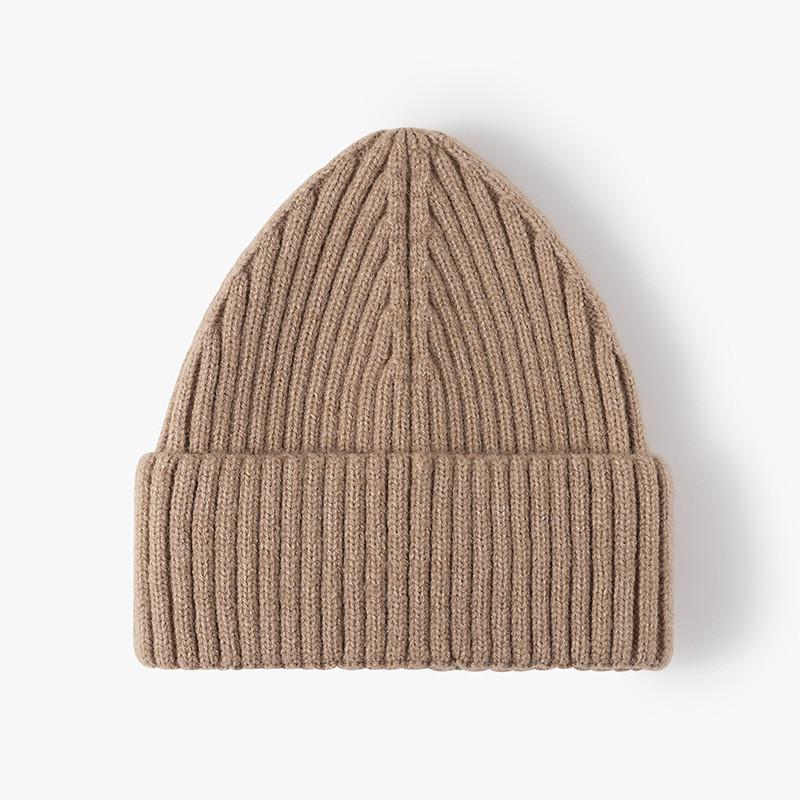 Thick Knitted Beanie For Women With Breathable Sheep Wool For Winter Casual Wear