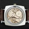 VINTAGE HAND-WINDING SWISS POKER FACE MENS REFURBISHED WHITE WATCH A700903-5 R205a-a700903