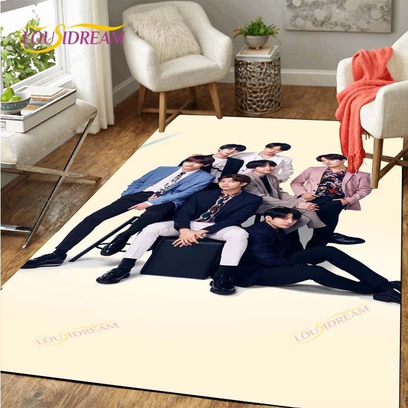 Kpop Rug Kpop Bangtan Boys Carpet for Living Room Soft BTS Floor Mat Rugs for ...