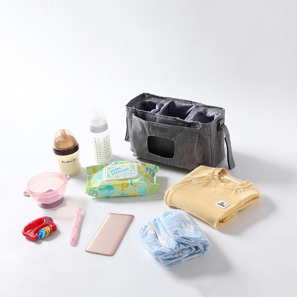 Large Capacity Baby Stroller Bag Waterproof Diaper Bag Organizer Wet Wipe Hanging Bag  Travel